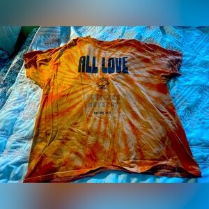 FLETCHER Orange Tie-Dye ALL LOVE  T-Shirt